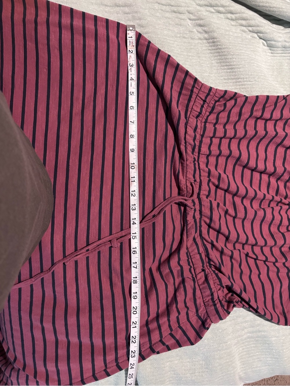 Pact Maxi Dress Mauve/Navy Stripes 100% Organic Cotton L - Picture 8 of 10